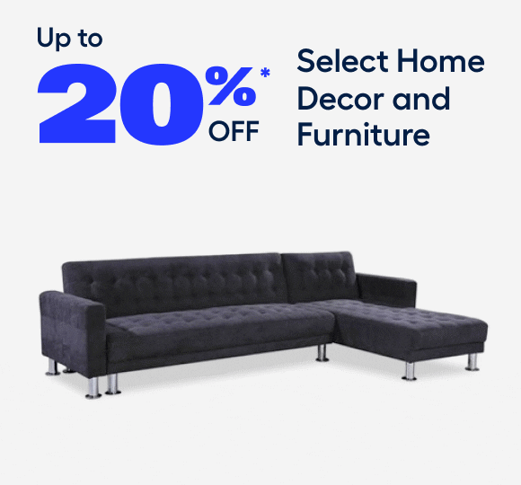 Up to 20% off select home decor and furniture