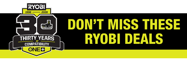 The RYOBI battery and charger kit as well as the RYOBI saw are deals you don’t want to miss during this promotion.