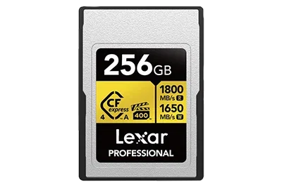 Lexar 256GB Pro (1800MB/Sec) CFexpress Type A 4.0 Gold Series Memory Card