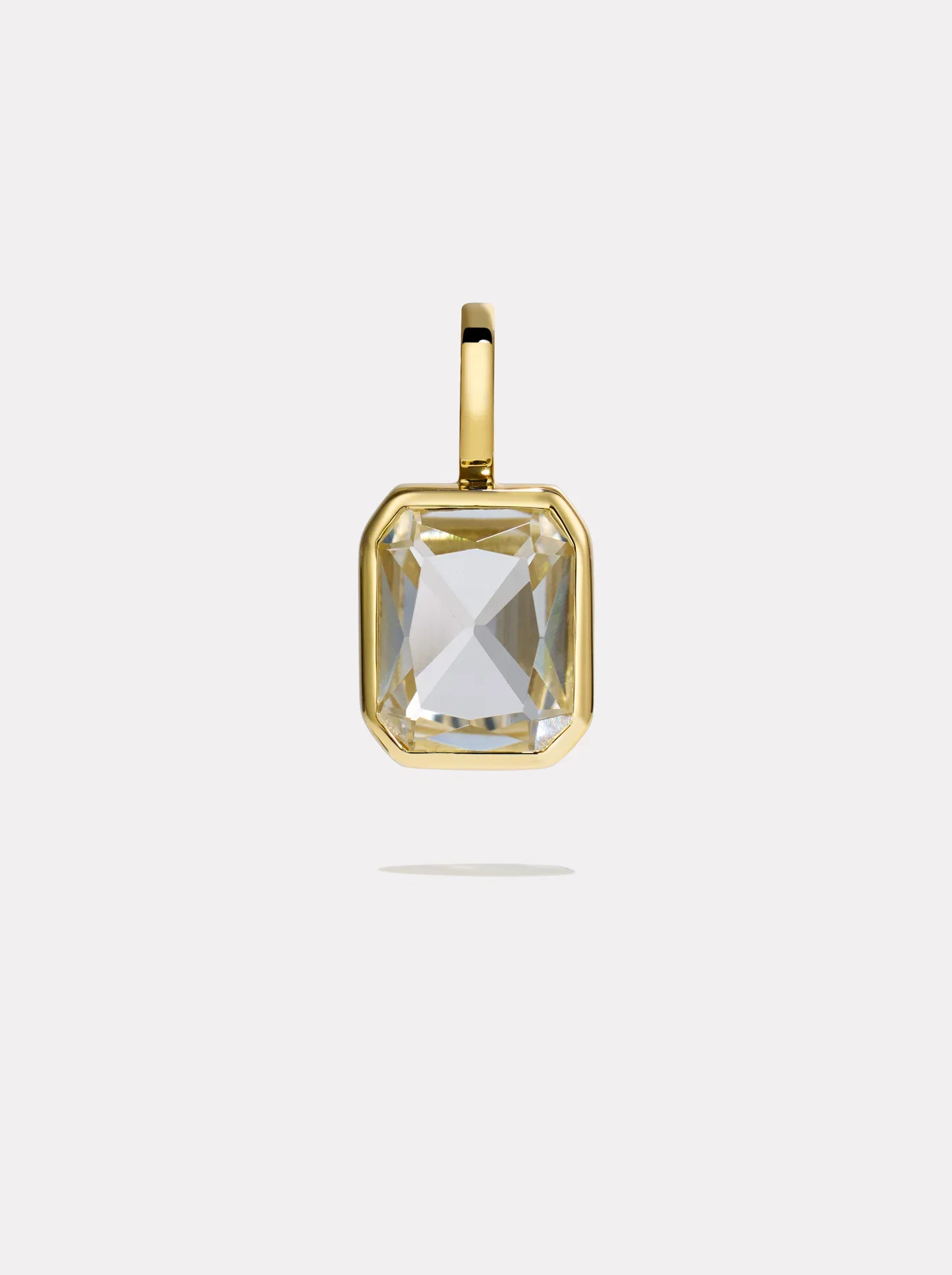 Image of The Lumen Octagon Pendant | White Topaz