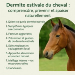 ​Dermite estivale du cheval : comprendre, prévenir et apaiser naturellement