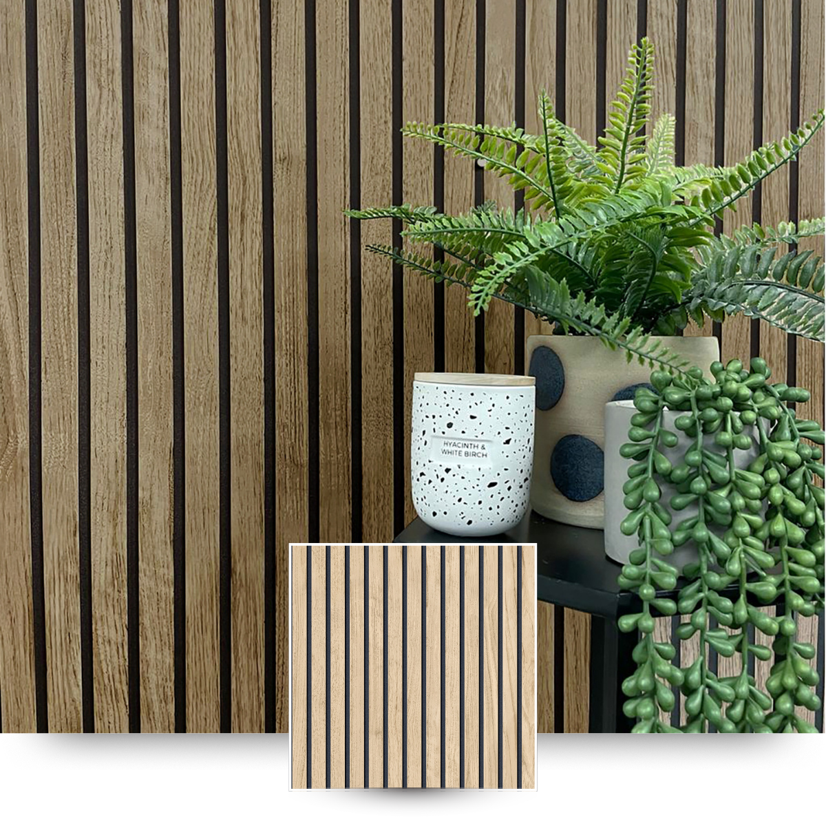 Panacea Wood Slats Wallpaper Walnut Belgravia 1157