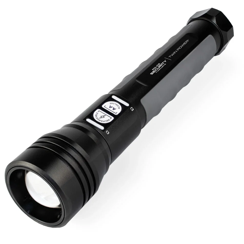 Police Security TWIN POWER Flashlight