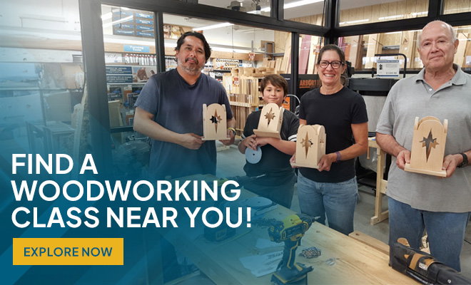 Find A Woodworking Class Near You!