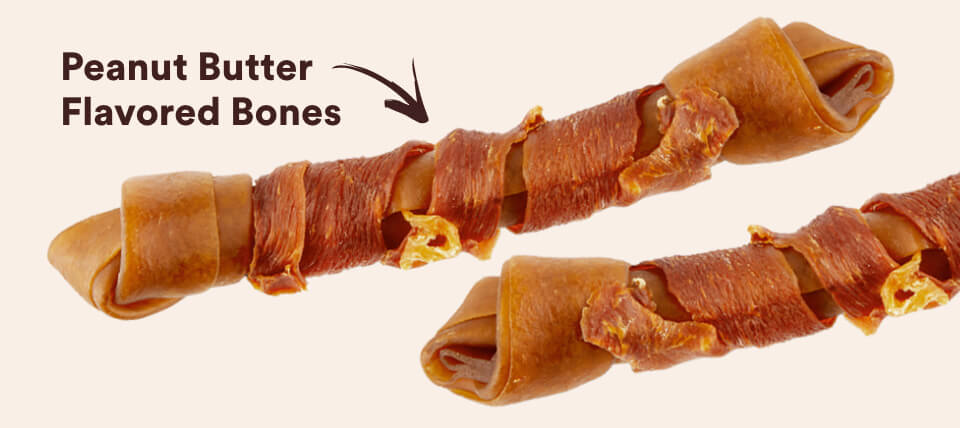 Peanut Butter
Flavored Bones