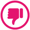 Thumbs down icon