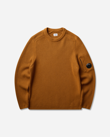 Men's Full Rib Crewneck Sweater Buck Thorn Brown