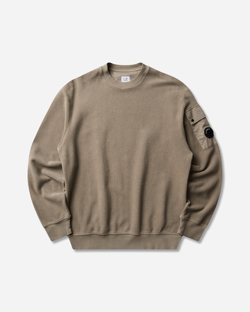 Men's Brushed and Emerized Diagonal Fleece Crewneck Sweatshirt Fallen Rock