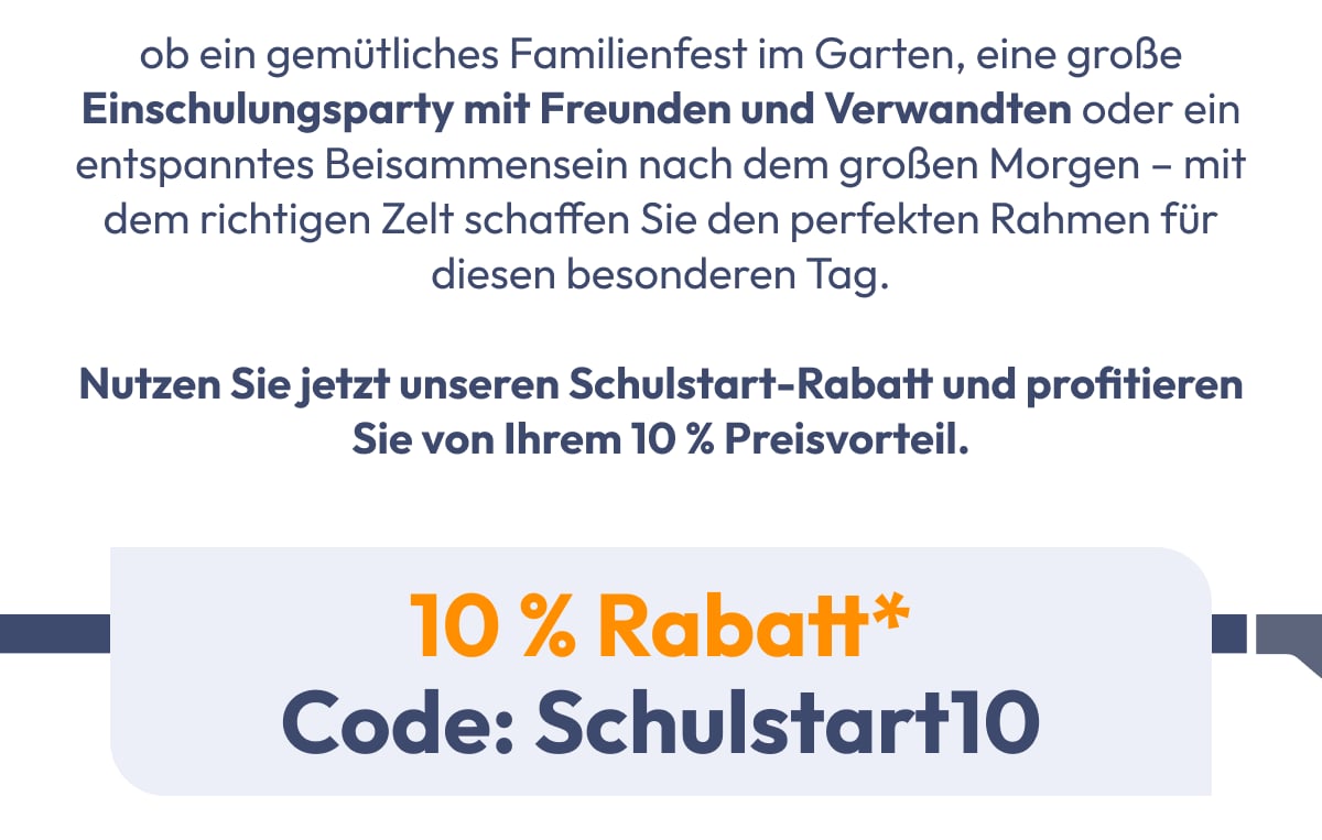 ob ein gemütliches Familienfest im Garten, eine große Einschulungsparty mit Freunden und Verwandten…