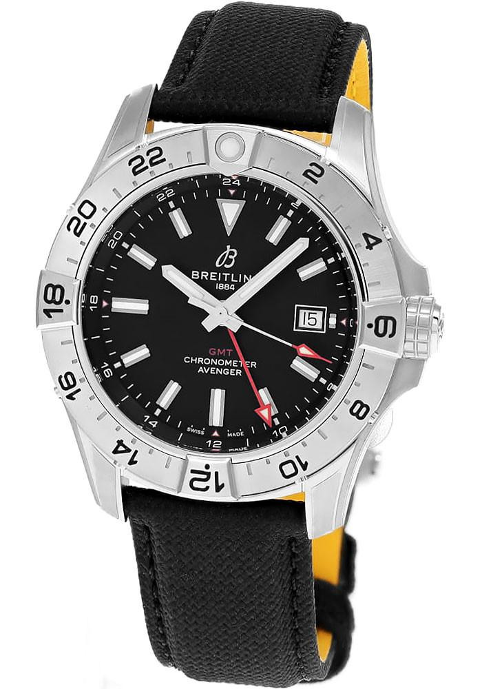 Avenger Automatic GMT 44MM Black Dial Men's Watch