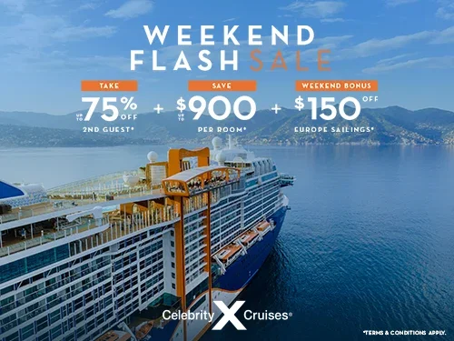 Weekend Flash Sale: Save up to $900 per stateroom