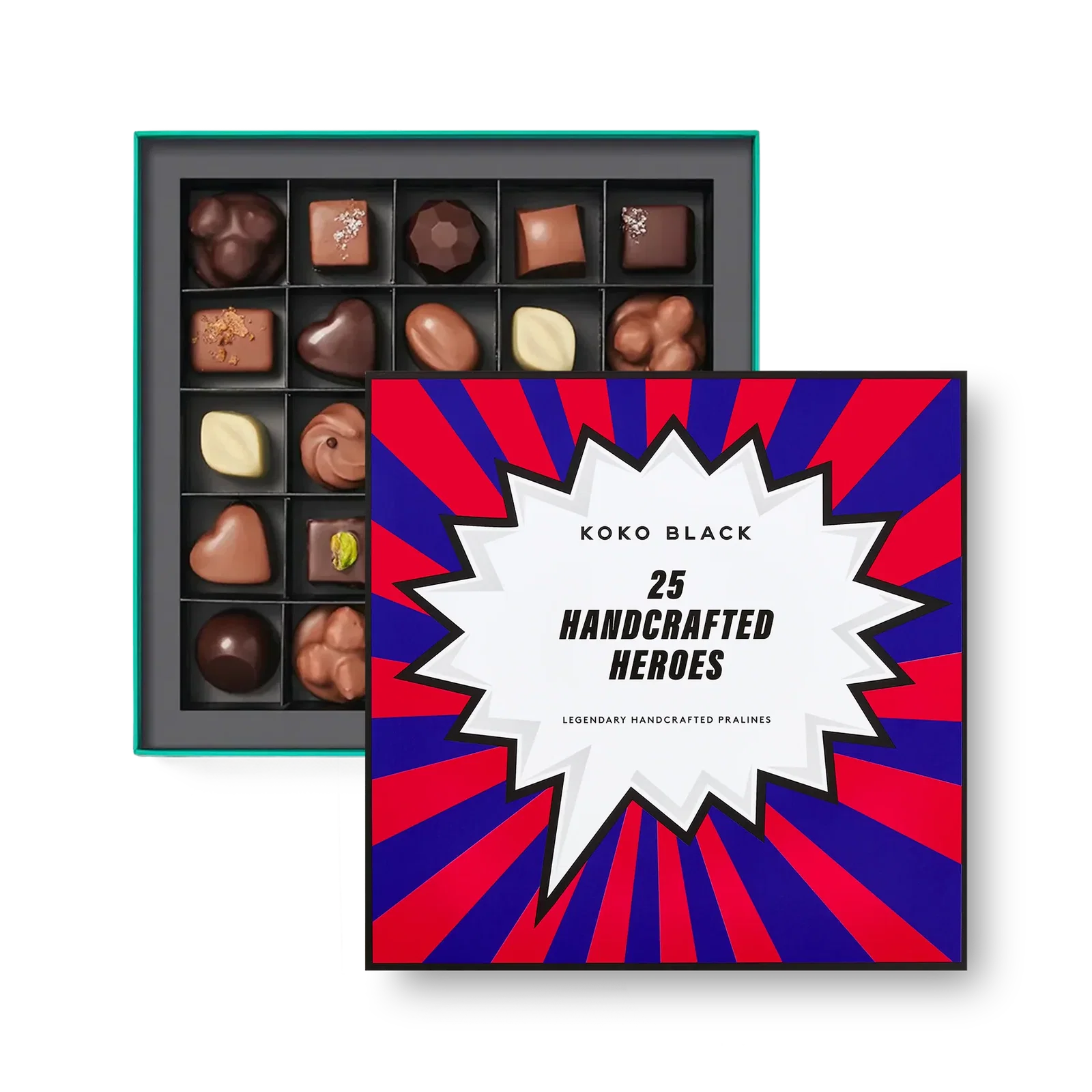 Image of Handcrafted Heroes Praline Gift Box | 25 Piece