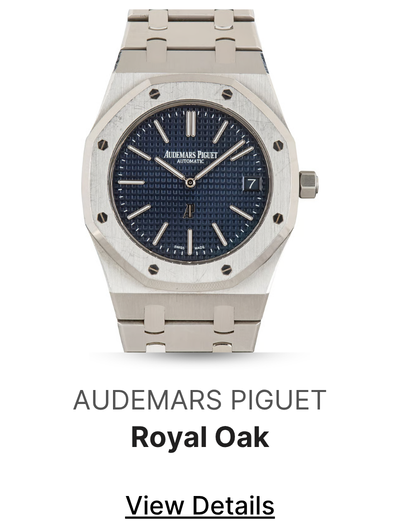 Pre-Owned Audemars Piguet Royal Oak "Jumbo" Extra Thin Blue Dial