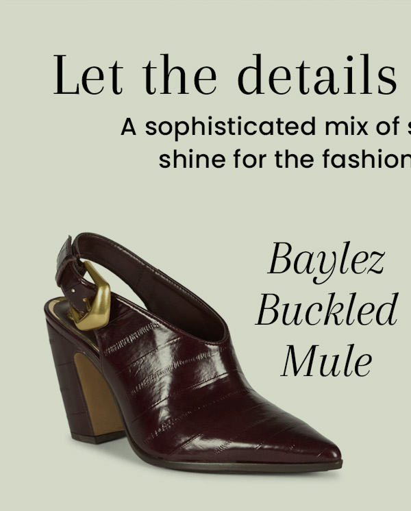 Baylez Buckled Mule