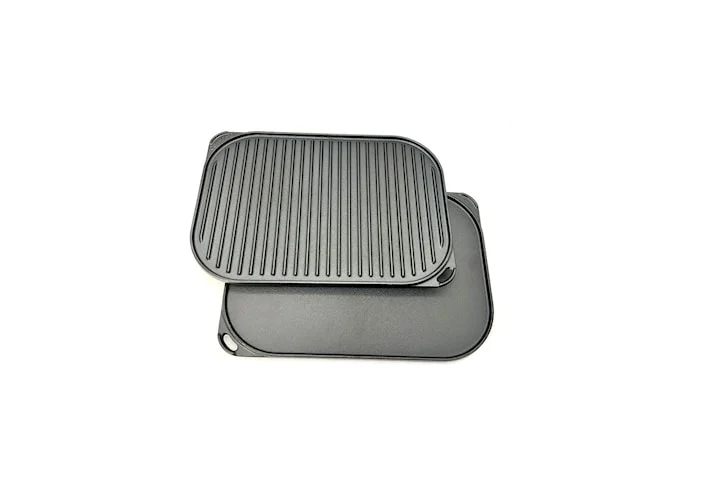 Carl Victor vändbar grill- och stekplatta i gjutjärn 40x28 cm