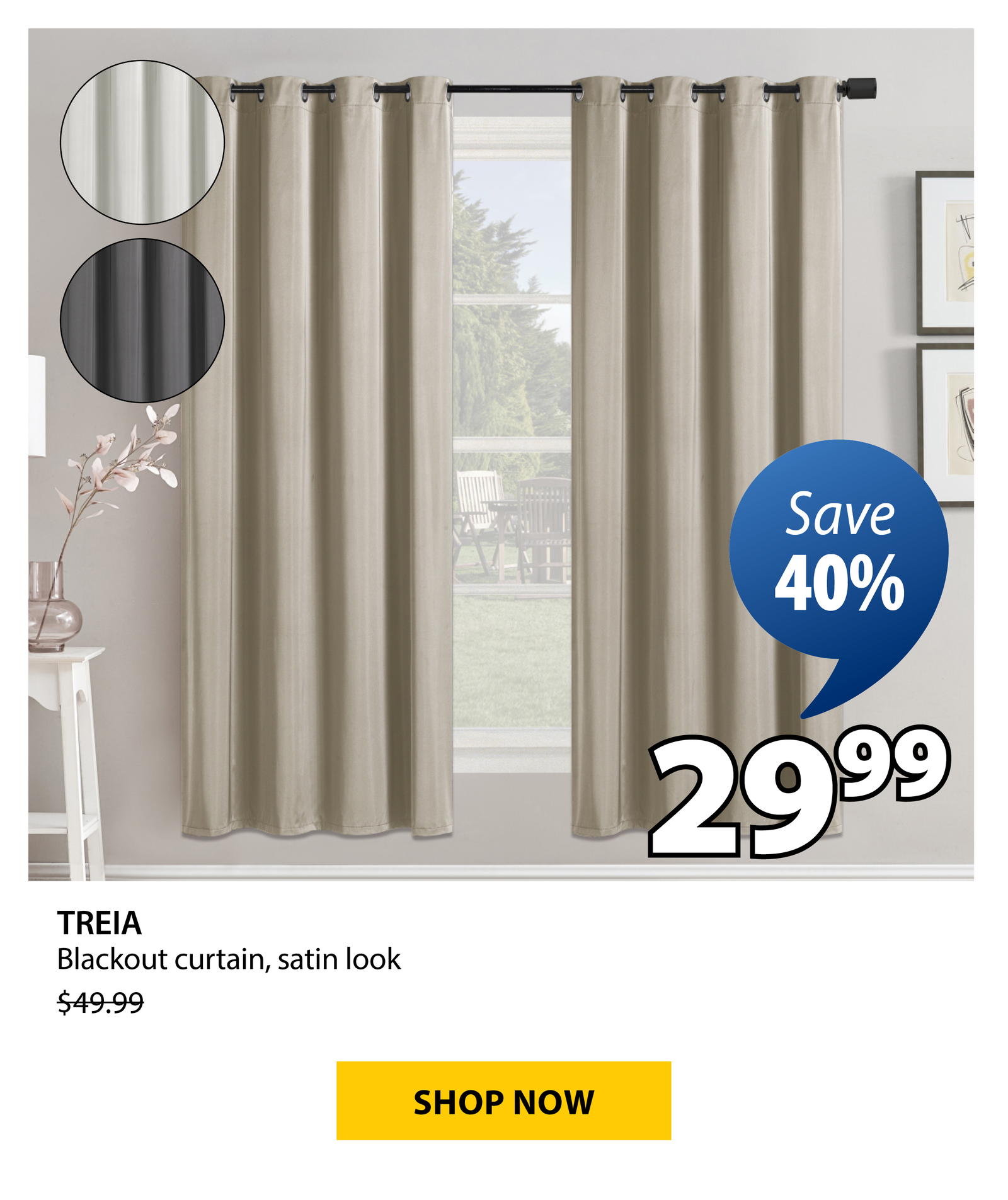 TREIA Blackout curtain | Save 40%