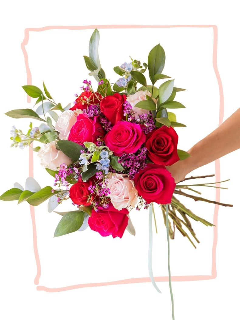 El Encanto - Ramo de rosas de colores