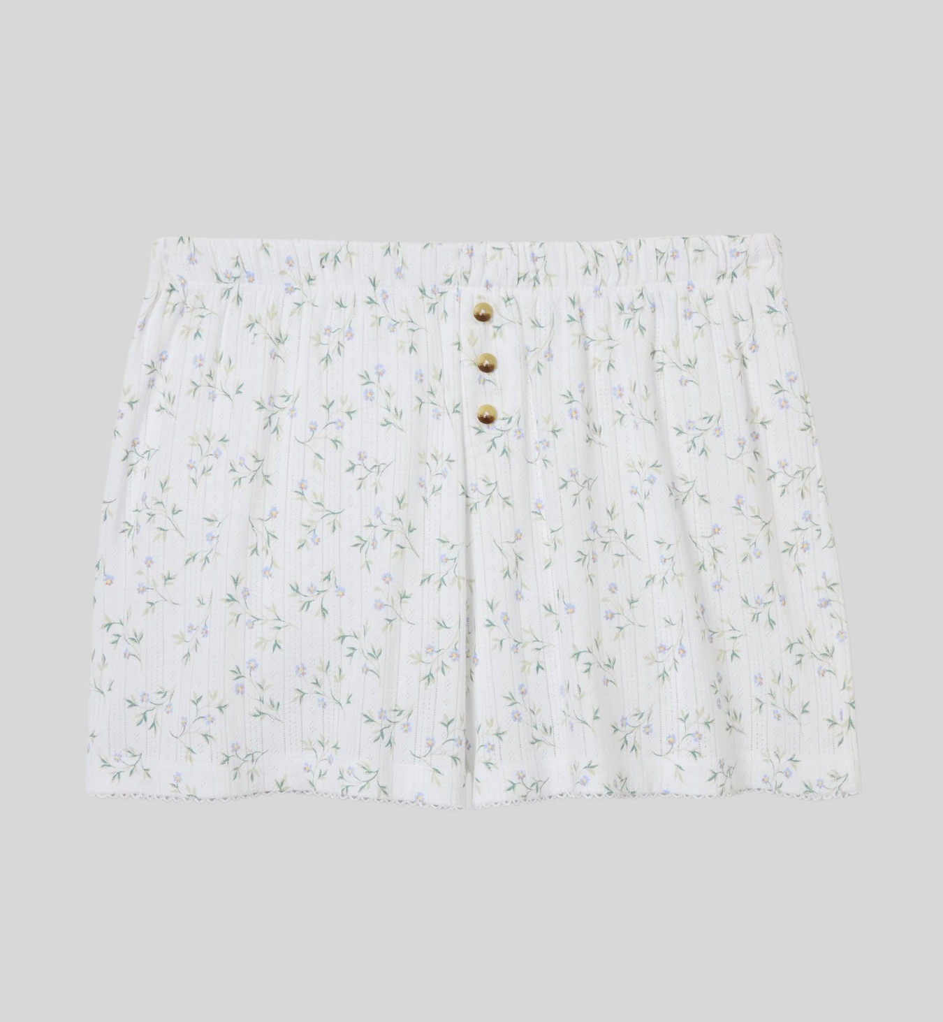 Spring Sprig Pointelle Shorts