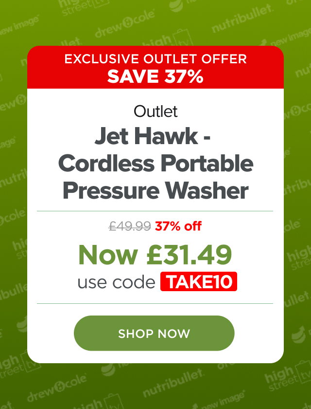 Drew&Cole Jet Hawk Cordless Portable Pressure Washer - Red
