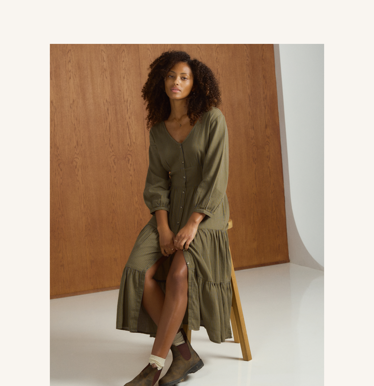 Manzana Tiered Midi Dress