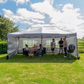 Pop Up Gazebo with Sides 6 x 3m