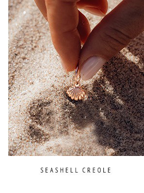 Seashell Creole - rosé vergoldet, Muschel