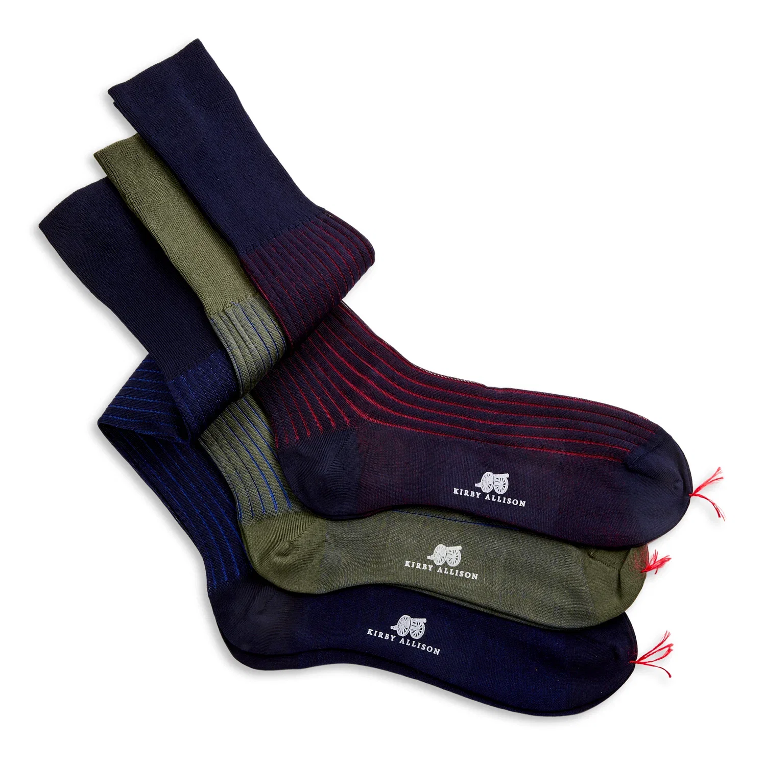 Image of Bresciani OTC Contrasting Rib 100% Cotton Socks
