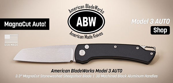 American Bladeworks Model 3 AUTO Folding Knife
