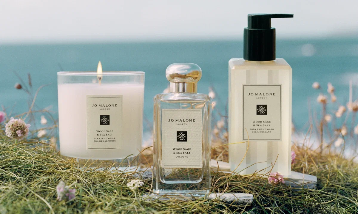 JO MALONE LONDON | WOOD SAGE & SEA SALT SCENTED CANDLE BOUGIE PARFUMÉE | JO MALONE LONDON | WOOD SAGE & SEA SALT COLOGNE | JO MALONE LONDON | WOOD SAGE & SEA SALT BODY & HAND WASH GEL MOUSSANT