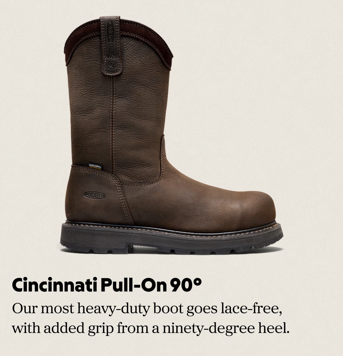 Cincinnati Pull-On 90º Heel Waterproof Work Boot (Carbon Toe)