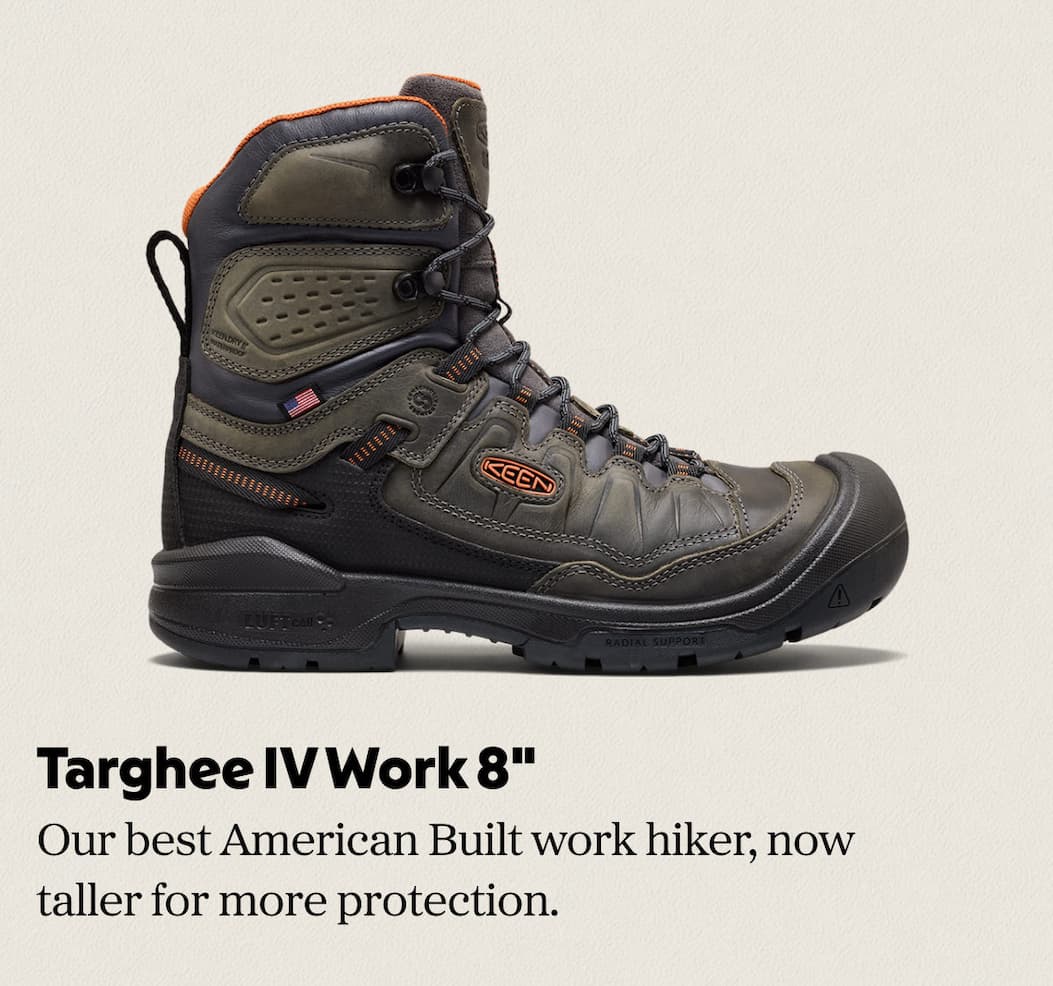 Men's Targhee IV 8" Waterproof Work Boot (Carbon Toe)