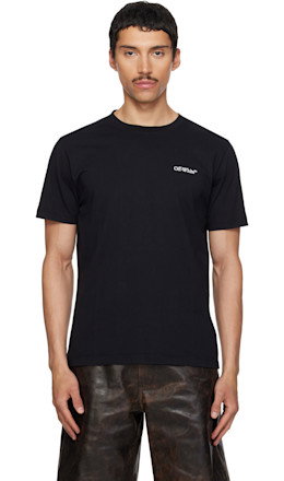 Black Metal Arrow Slim T-shirt - Off-White