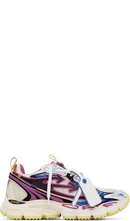 Off-White & Pink 'Be Right Back' Sneakers - Off-White