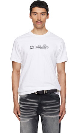 White Heraldic Arrow Slim T-shirt - Off-White