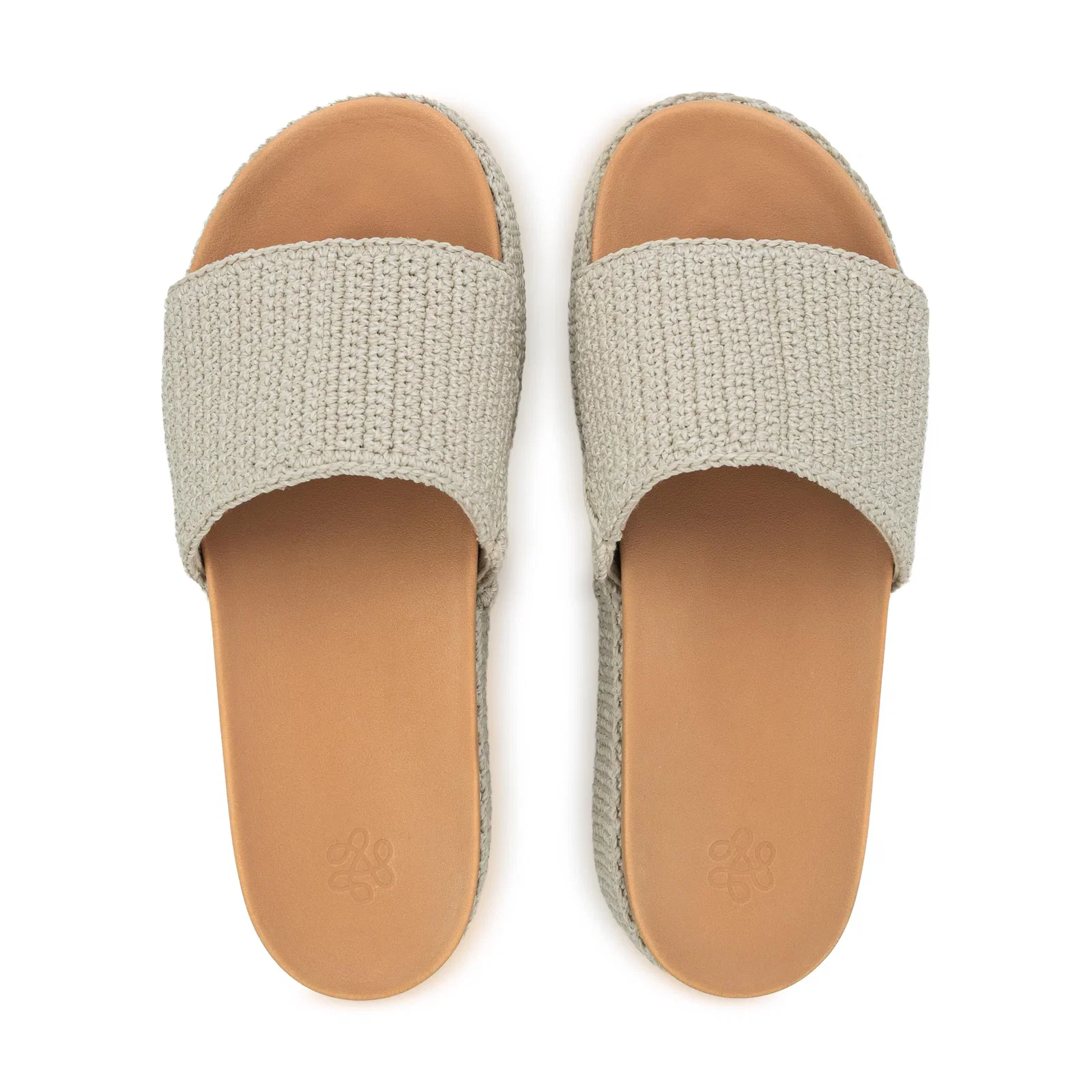 Image of Olivia Platform Sandal - Hand Crochet - Ecru