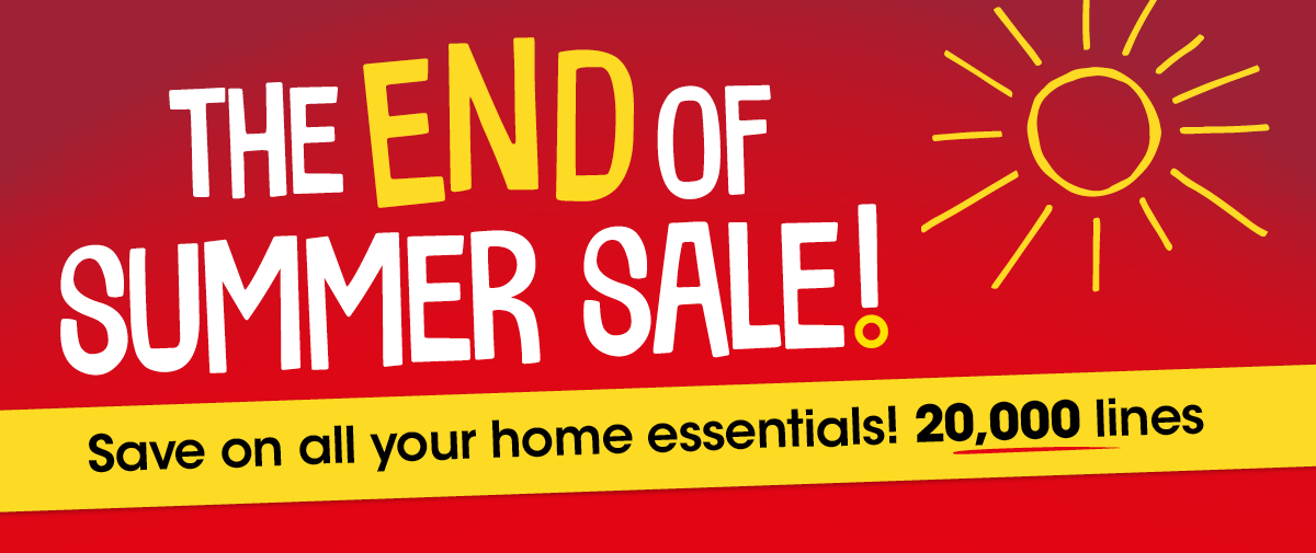 End of summer sale!