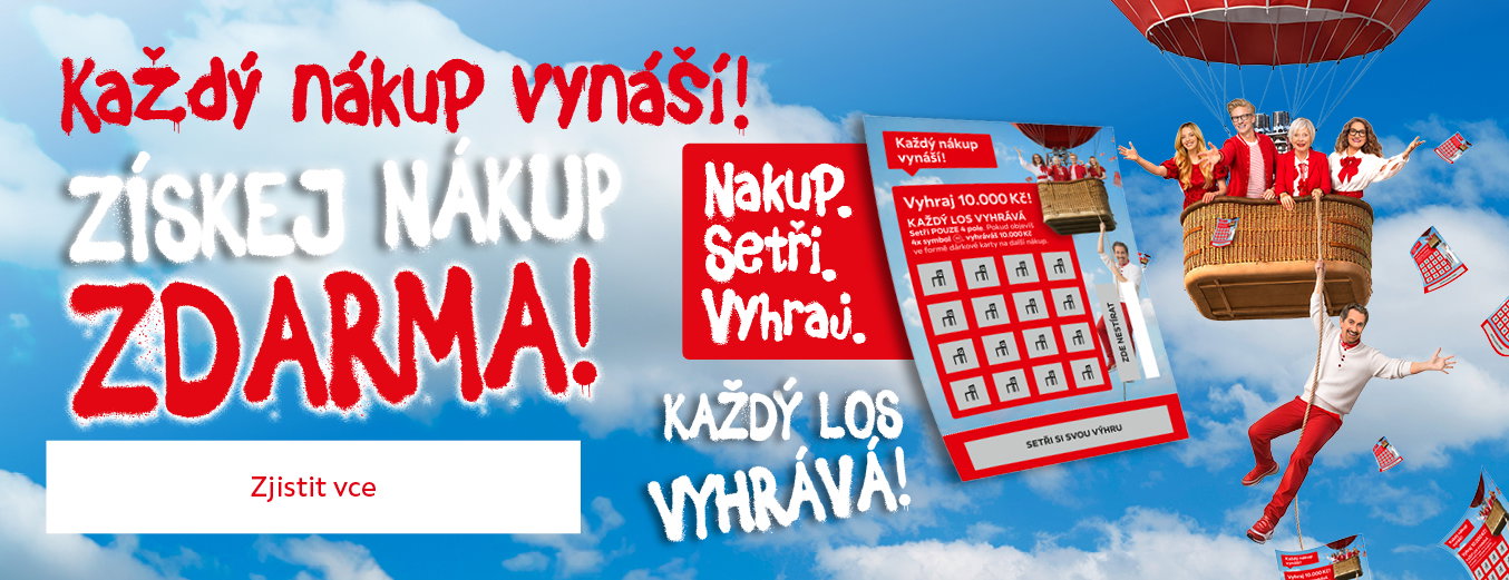Každý nákup vynáší! Každý los vyhrává!