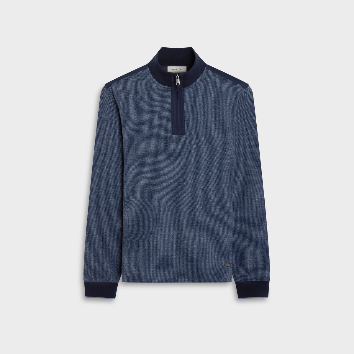 Houndstooth Quarter-Zip Pullover