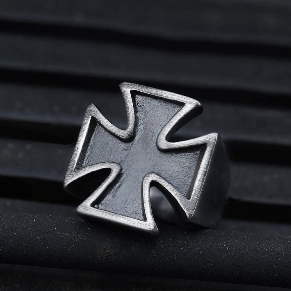 Image of Vintage Iron Cross Stainless Steel Ring
