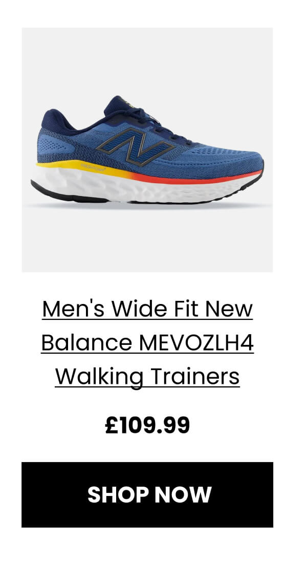 Men's Wide Fit New Balance MEVOZLH4 Walking Trainers £109.99