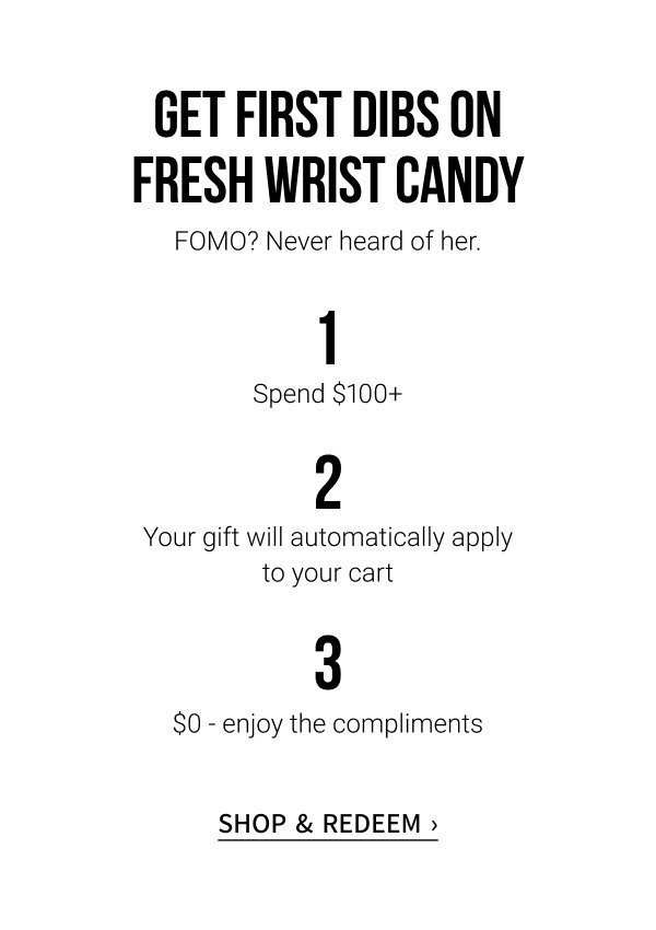 FREE BRACELET on orders $100+