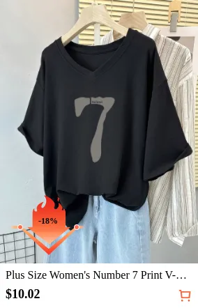 Plus Size Women s Number 7 Print V...