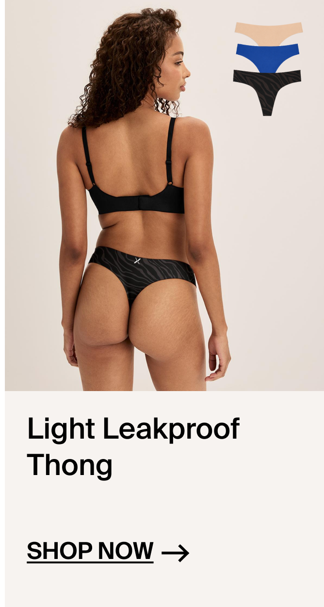 Light Leakproof Thong
