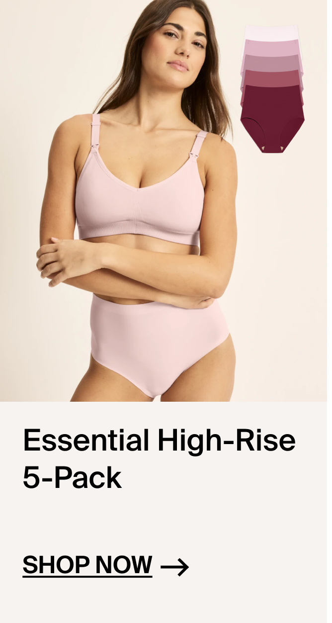 Essential No-Show High Rise 5-Pack