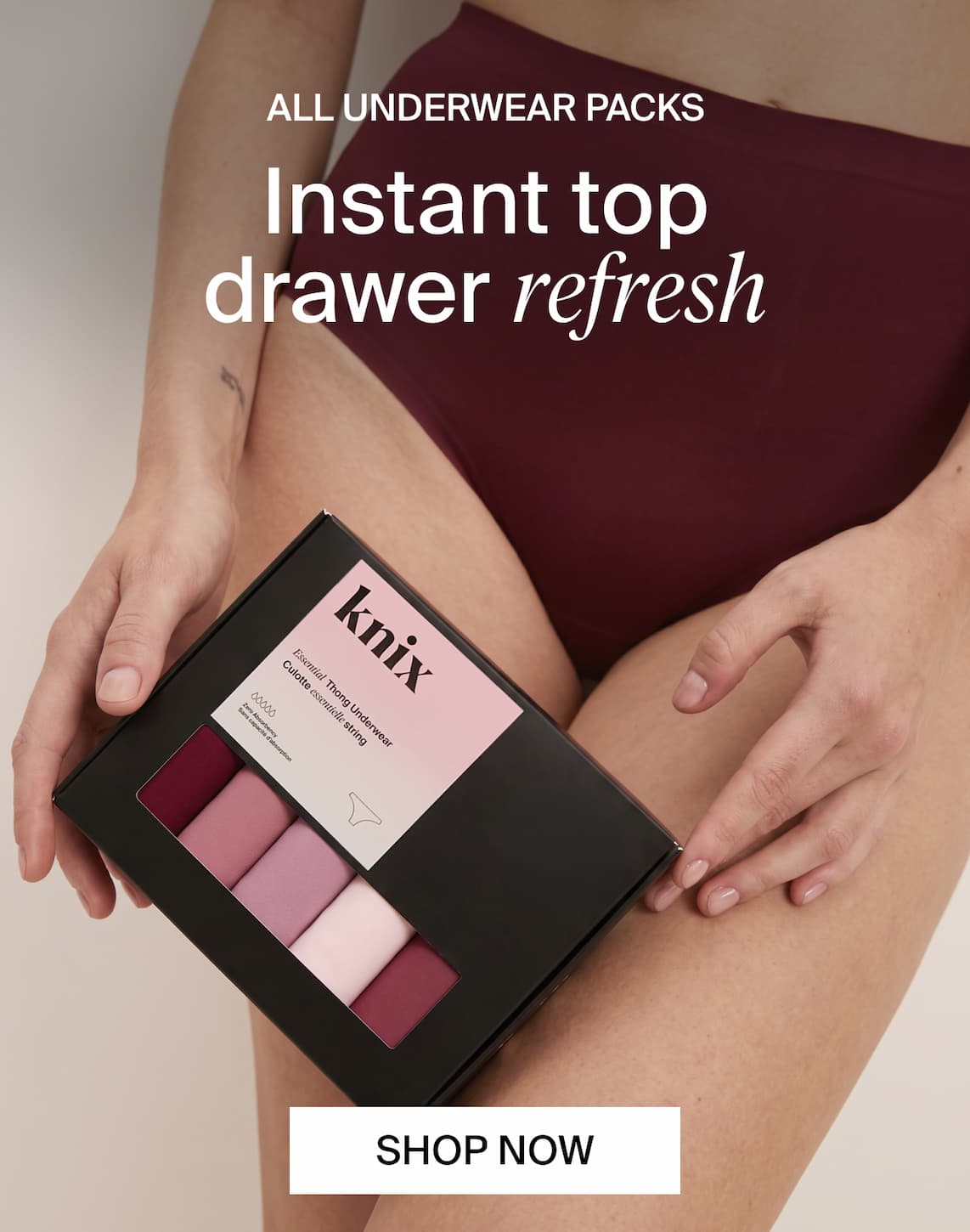 Leakproof Underwear 3-packs. Instant undie drawer refresh. Shop Now. NEW COLORS