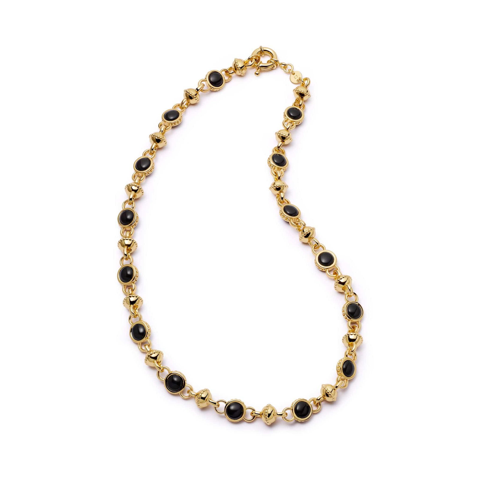 Image of Polly Black Onyx Chain Necklace