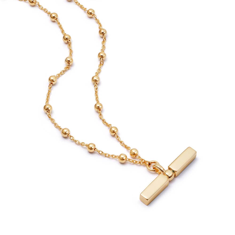 Image of T Bar Bobble Chain Necklace