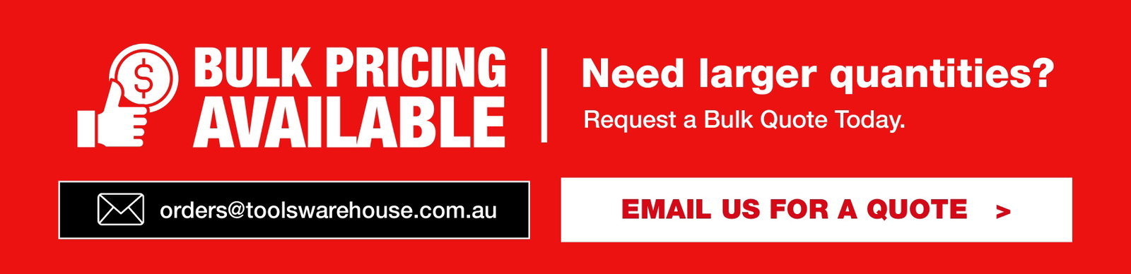 2nd Banner - Bulk Pricing