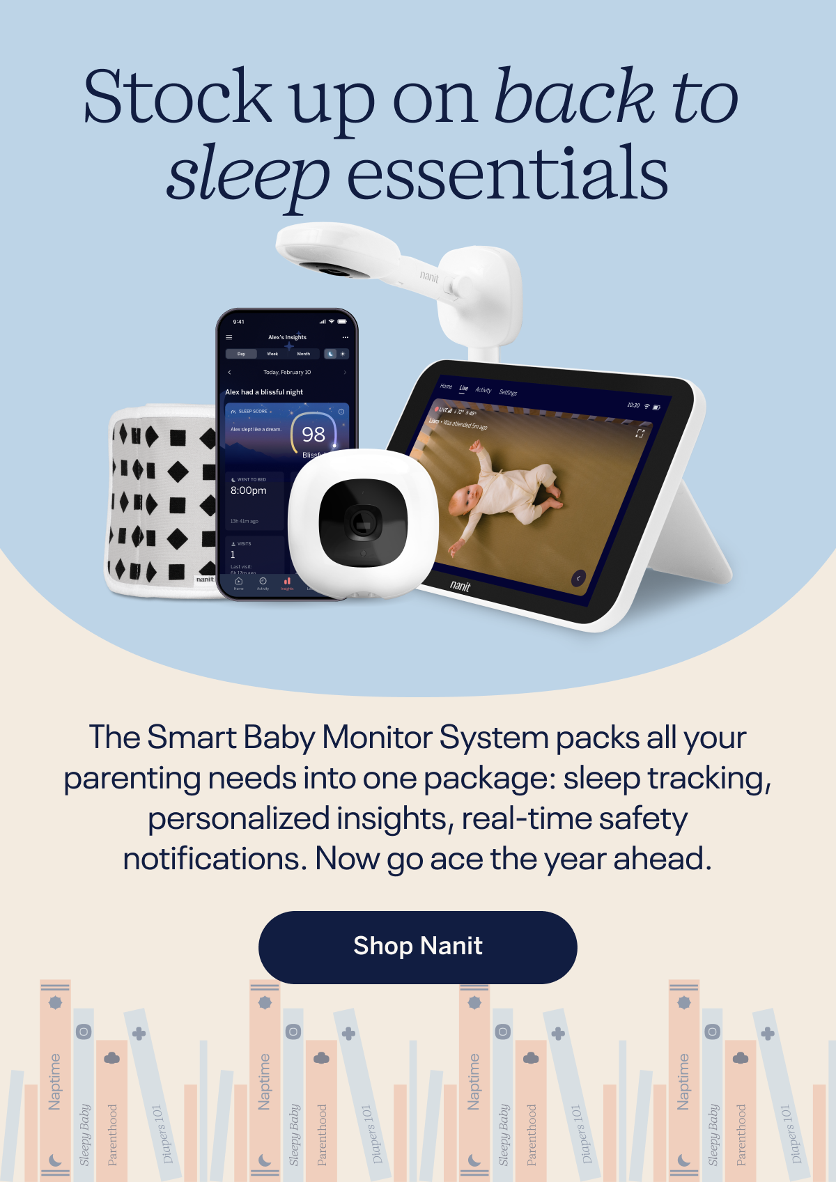 Stock up on back to sleep essentials