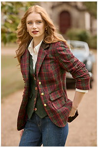 Ruby Heritage Check Jacket
